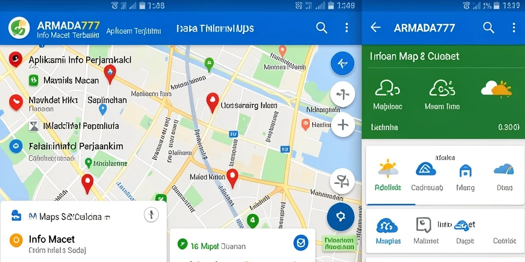 Tampilan antarmuka ARMADA777 dengan informasi lalu lintas terkini.