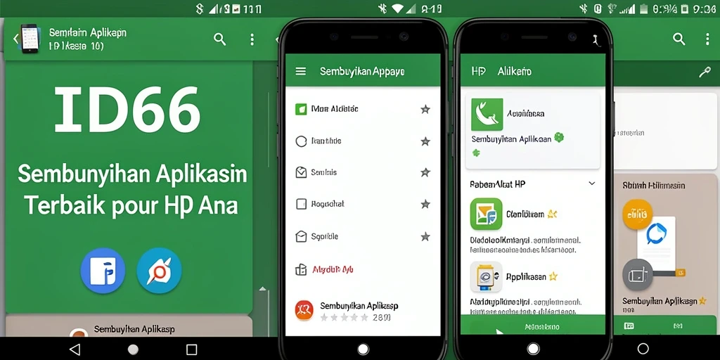 Tampilan antarmuka ID66 yang intuitif dan praktis untuk Sembunyikan Aplikasi.