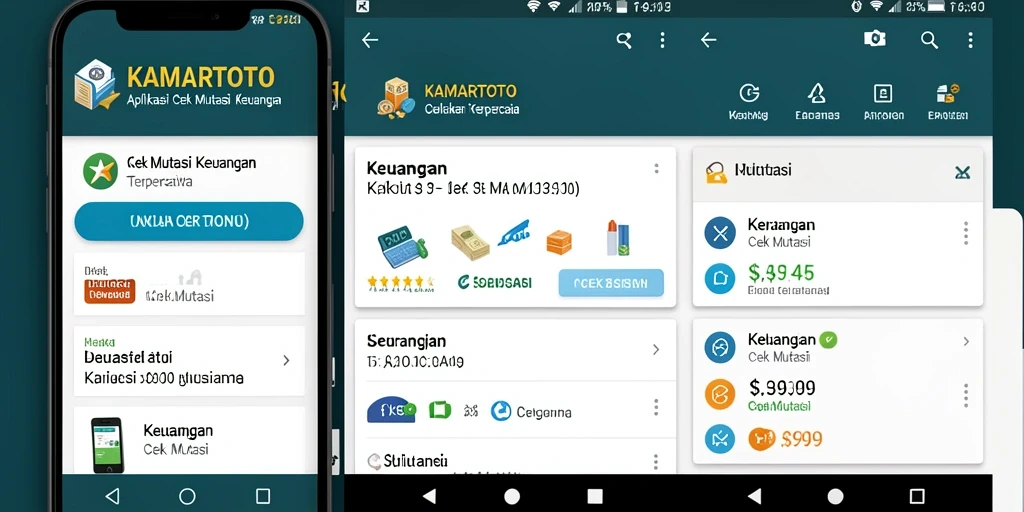 Antarmuka KAMARTOTO yang intuitif untuk cek mutasi keuangan.