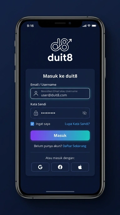 Panduan Mudah Masuk Akun Duit8 untuk Pengguna Android